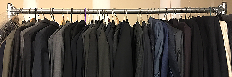 Donated clothing at GOSO's Harlem office