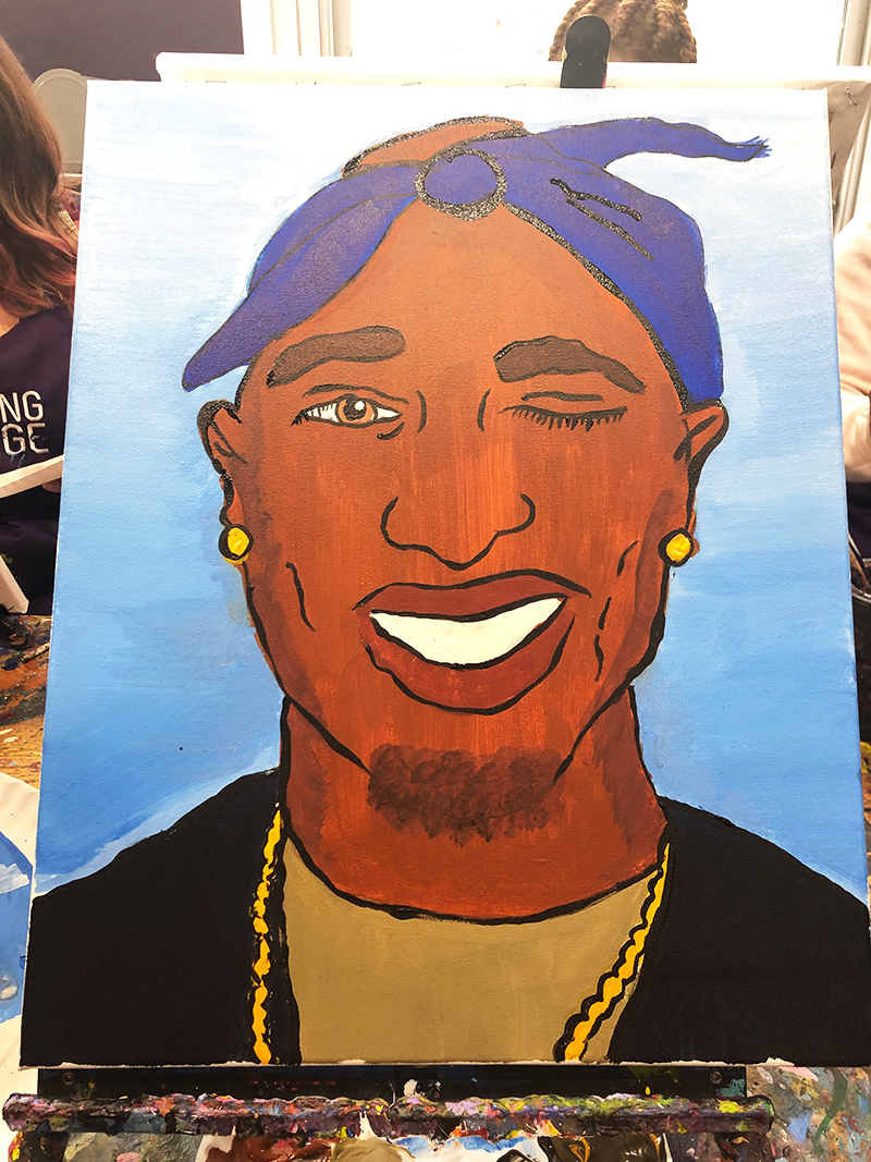 painting of tupac