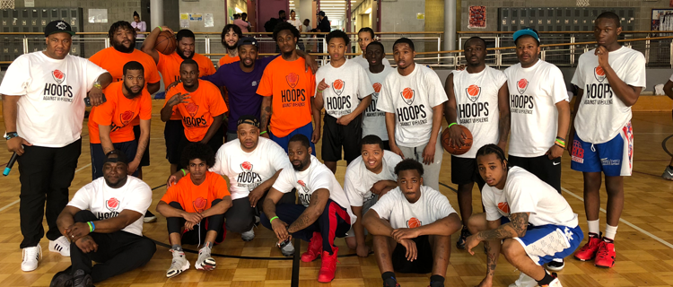 Hoops Against Violence group shot