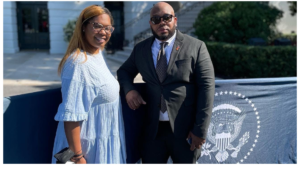 Omar Jackson and Nicole Myer at the White House