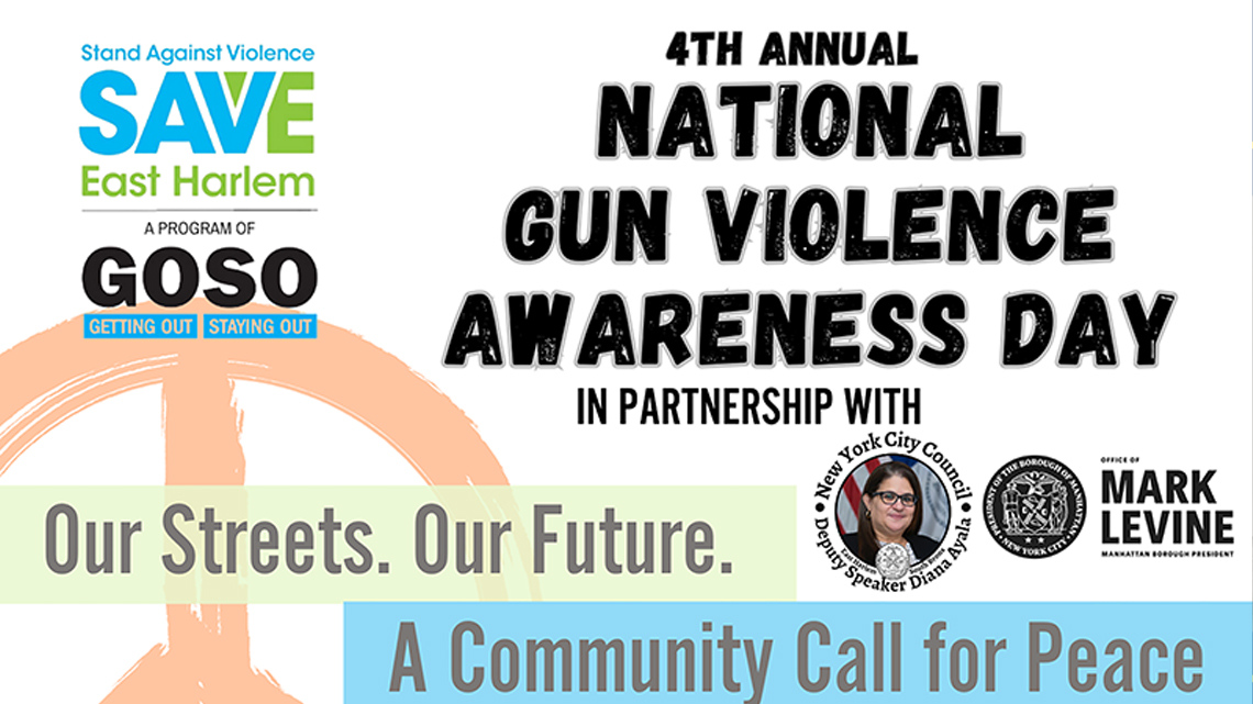 GOSO SAVE June 7 National Gun Violence Awareness Day flyer