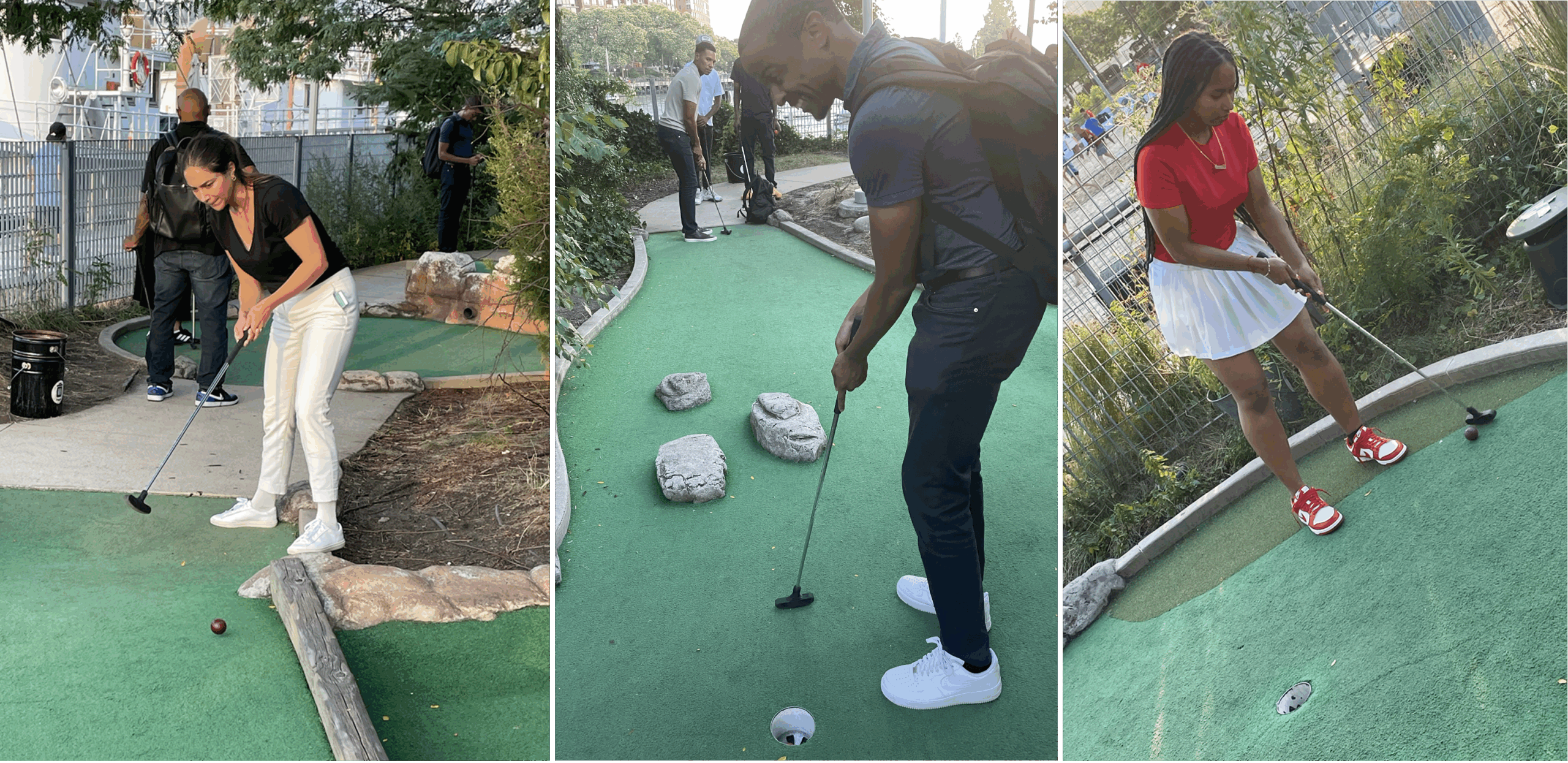 GOSO Mentor Program participants golfing