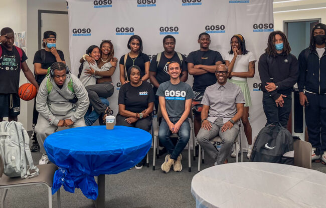 Group photo at Macquarie back-to-school event