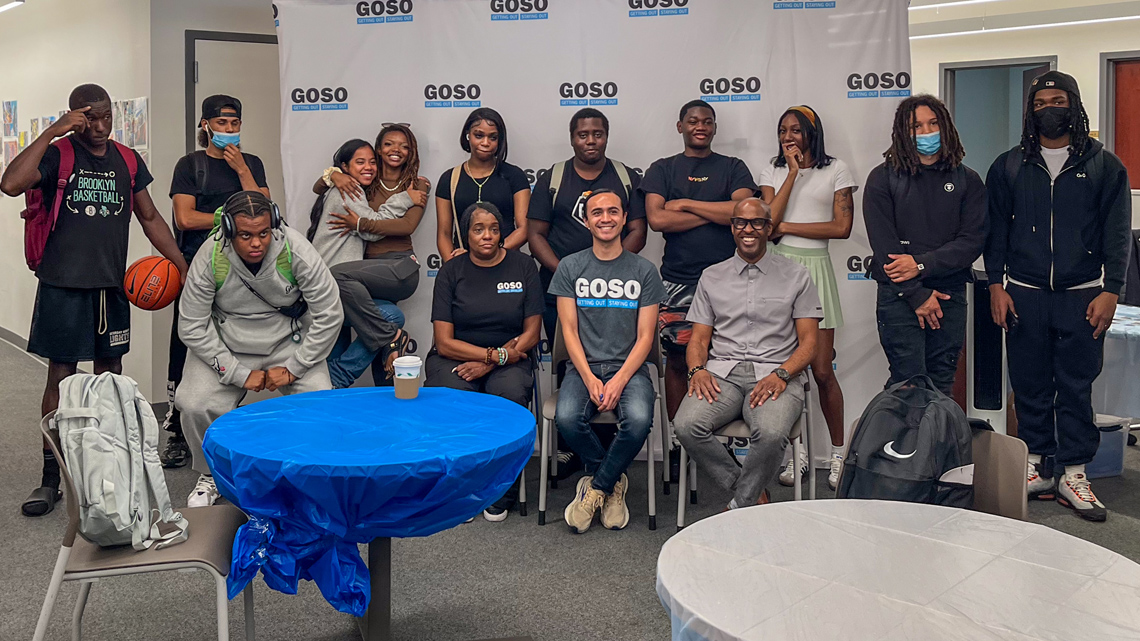 Group photo at Macquarie back-to-school event