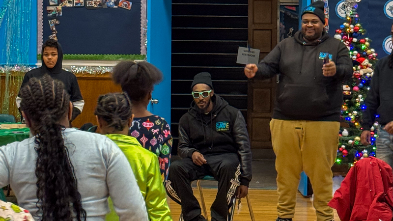 Winter Wonderland attendees and SAVE staff