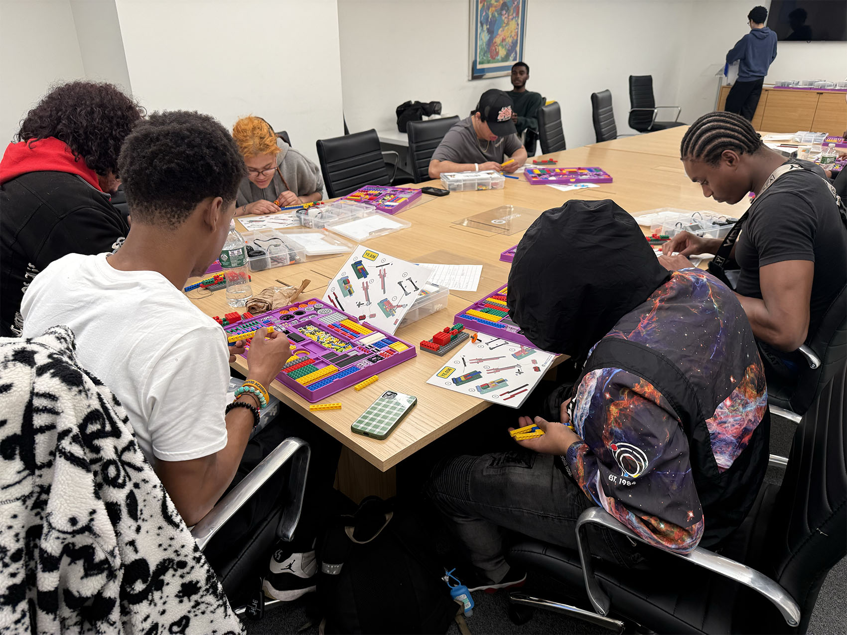 Participants do crafts