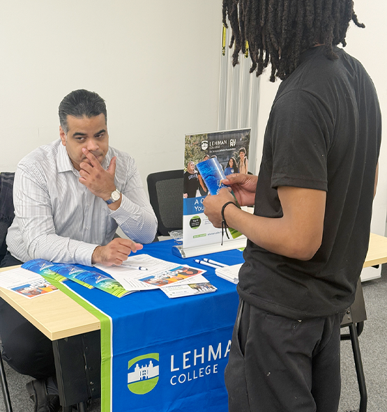 Participant gets advice at GOSO College Fair Participant gets advice at GOSO College Fair